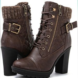 Women’s High Heel Boots with Zip Closure